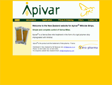 Tablet Screenshot of apivar.co.nz